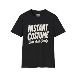 Instant Costume: Just Add Candy Halloween T-Shirt in Black