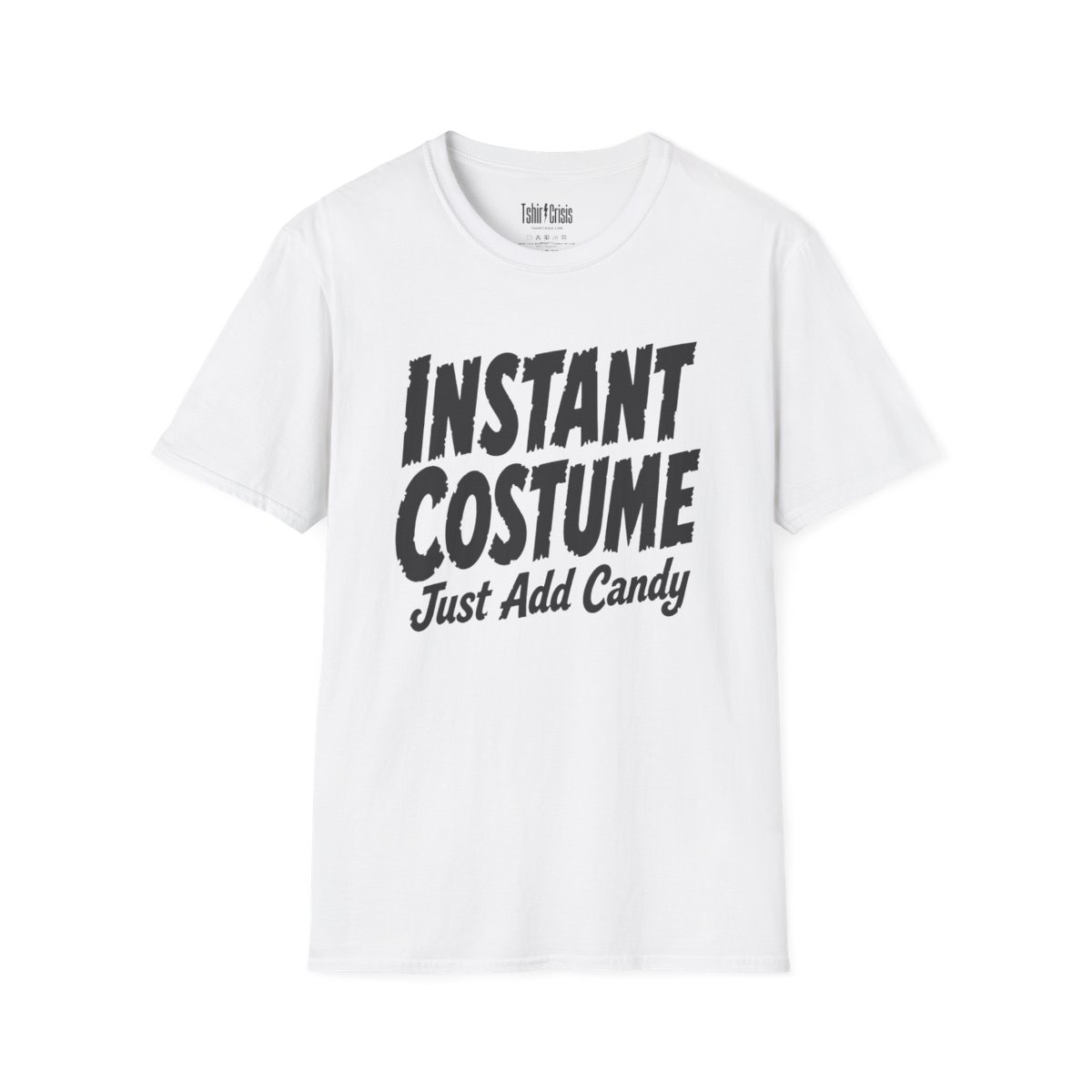 Instant Costume: Just Add Candy Halloween T-Shirt in White