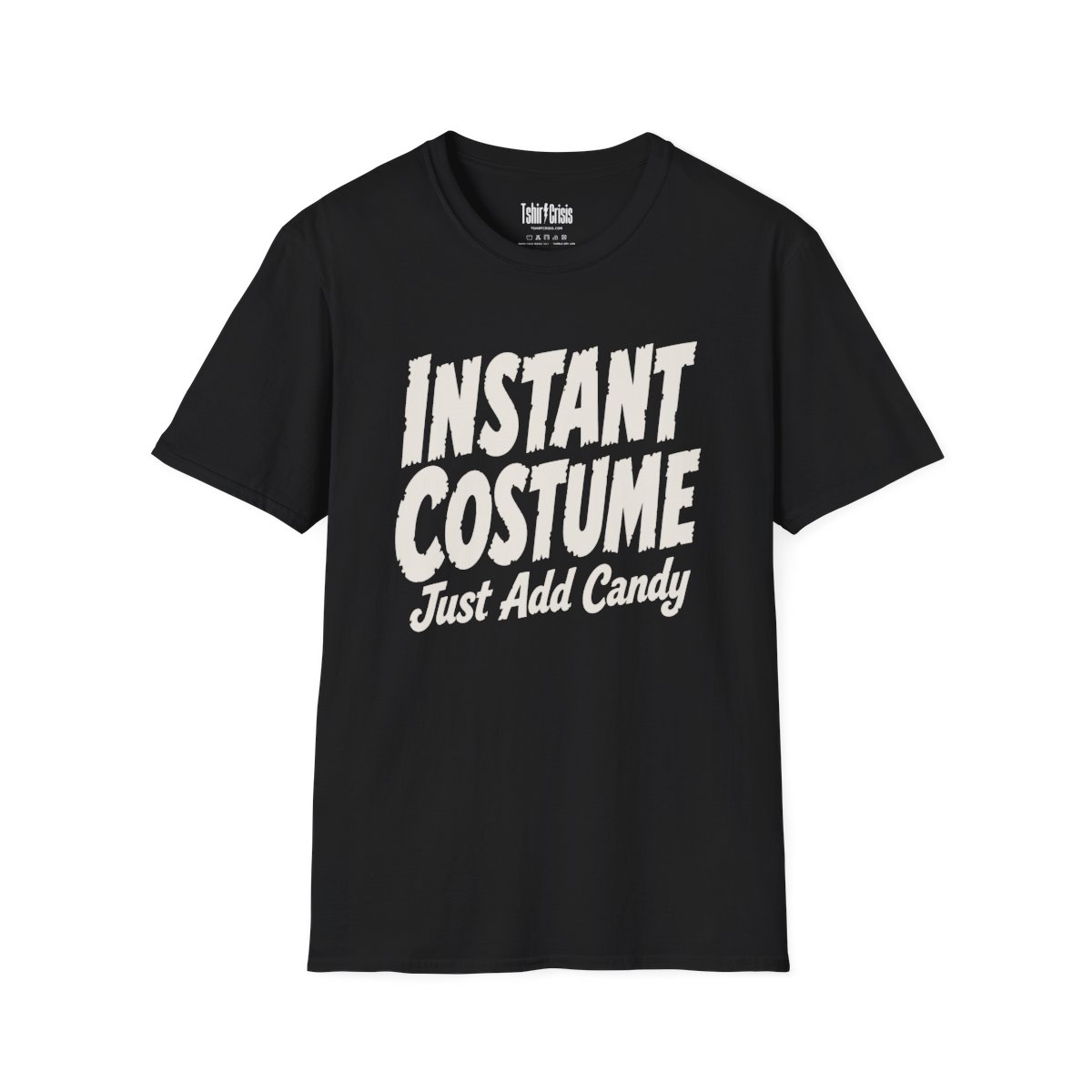 Instant Costume: Just Add Candy Halloween T-Shirt in Black