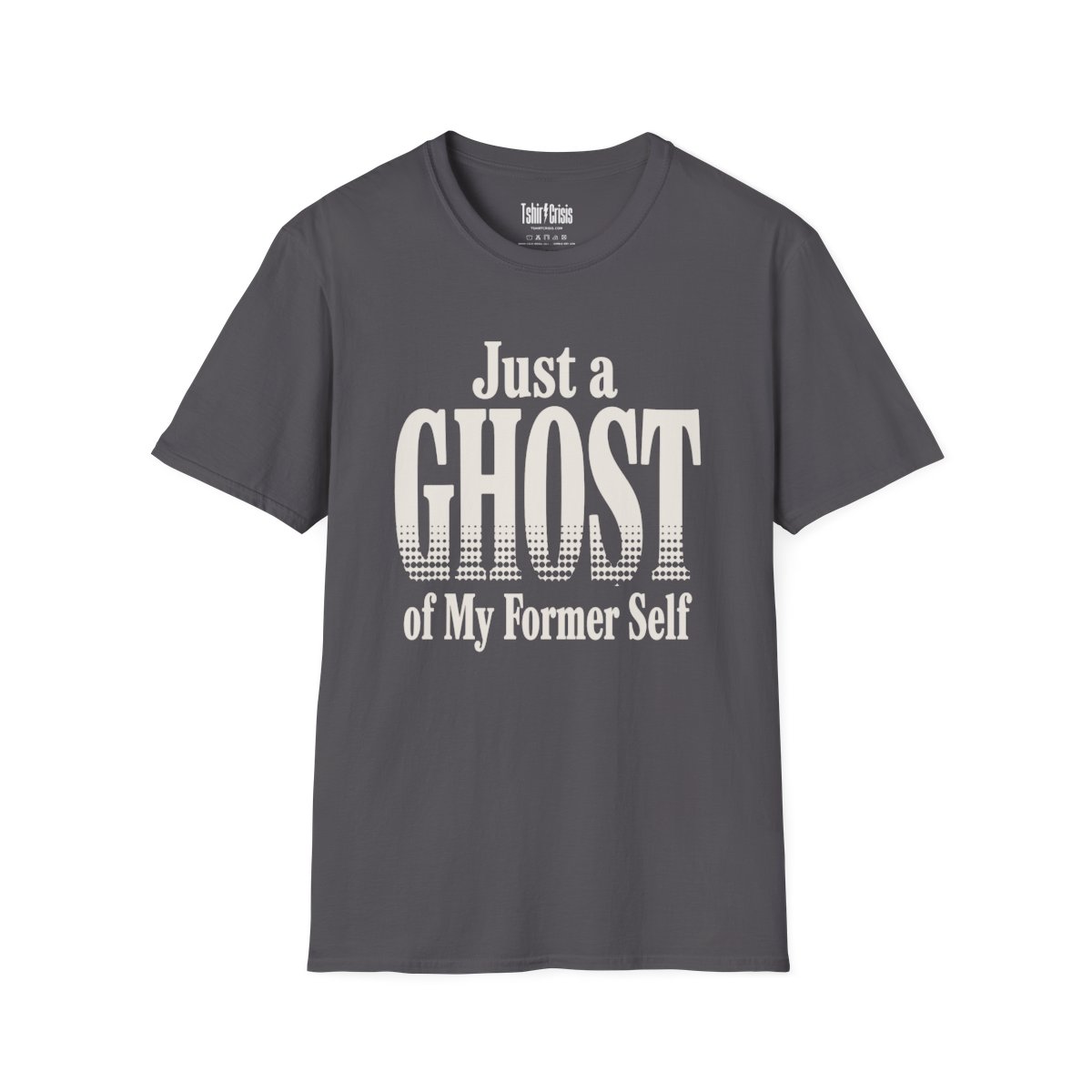 Just a Ghost of My Former Self Halloween T-Shirt in Charcoal