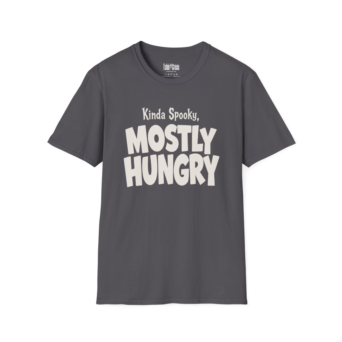 Kinda Spooky, Mostly Hungry Halloween T-Shirt in Charcoal