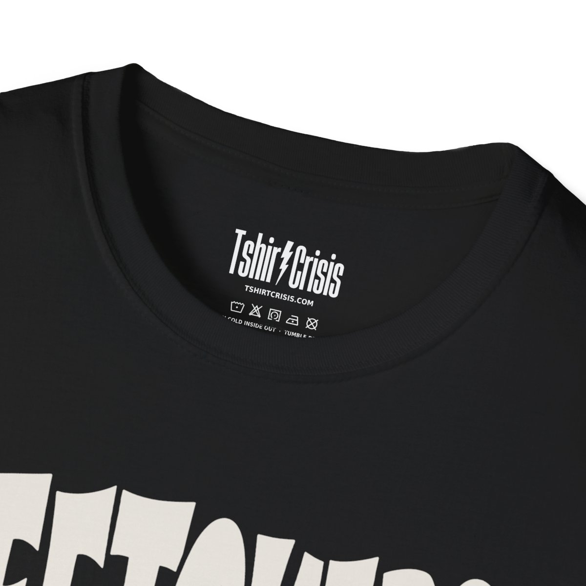 Leftovers Are the Real Holiday Thanksgiving T-Shirt in Black, branded inside neck label