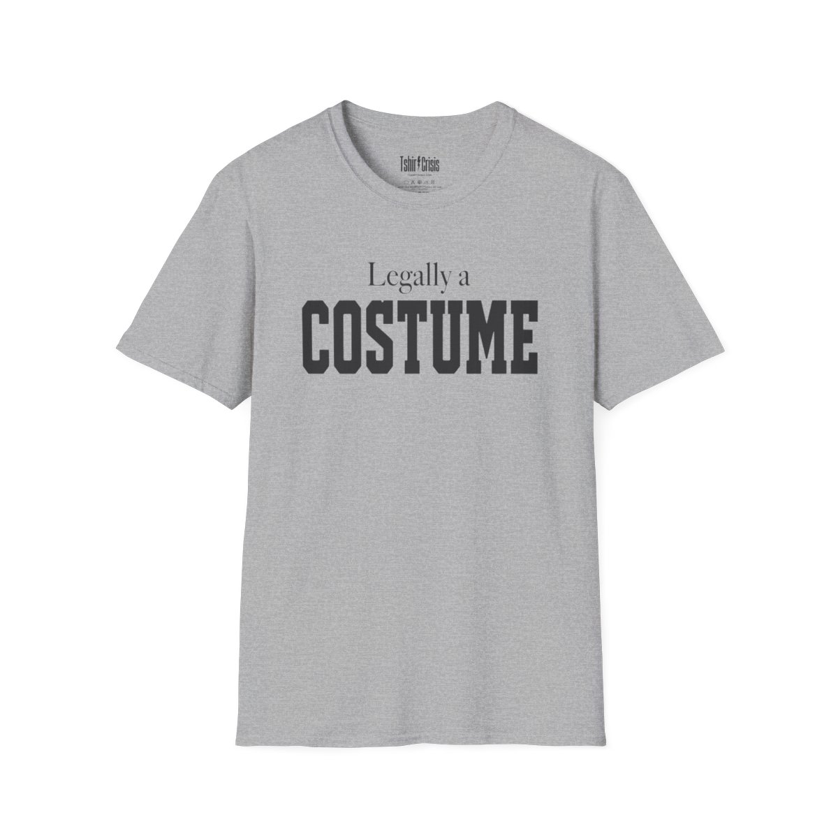 Legally a Costume Halloween T-Shirt in Sport Grey