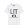 Lit Like a Jack-o'-Lantern Halloween T-Shirt in White