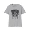 Me Waiting for Pumpkin Spice Season Halloween T-Shirt in Sport Grey