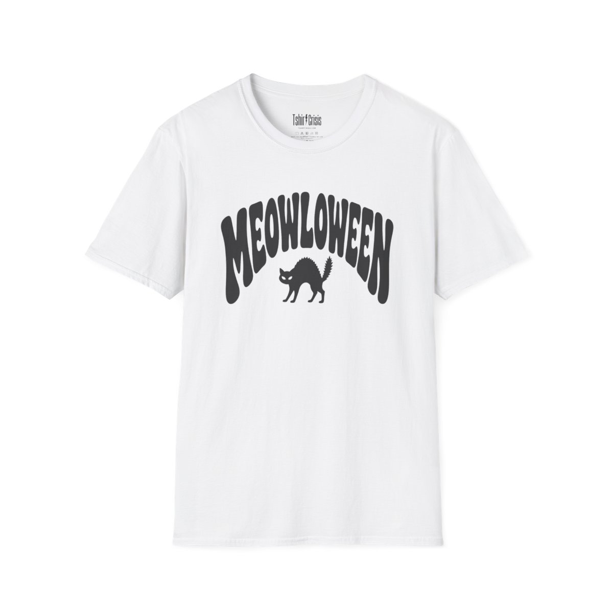 Meowloween Halloween T-Shirt in White