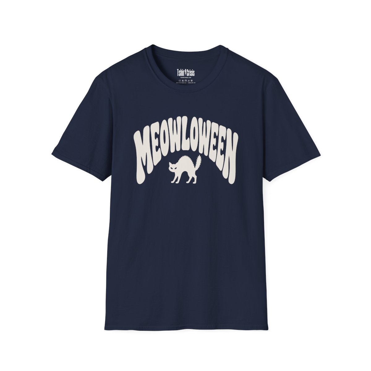 Meowloween Halloween T-Shirt in Navy