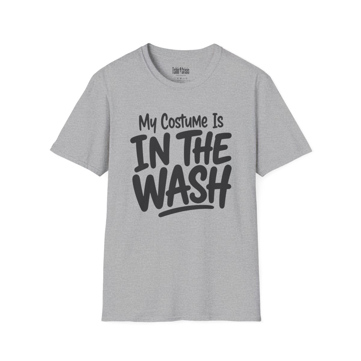 My Costume Is in the Wash Halloween T-Shirt in Sport Grey