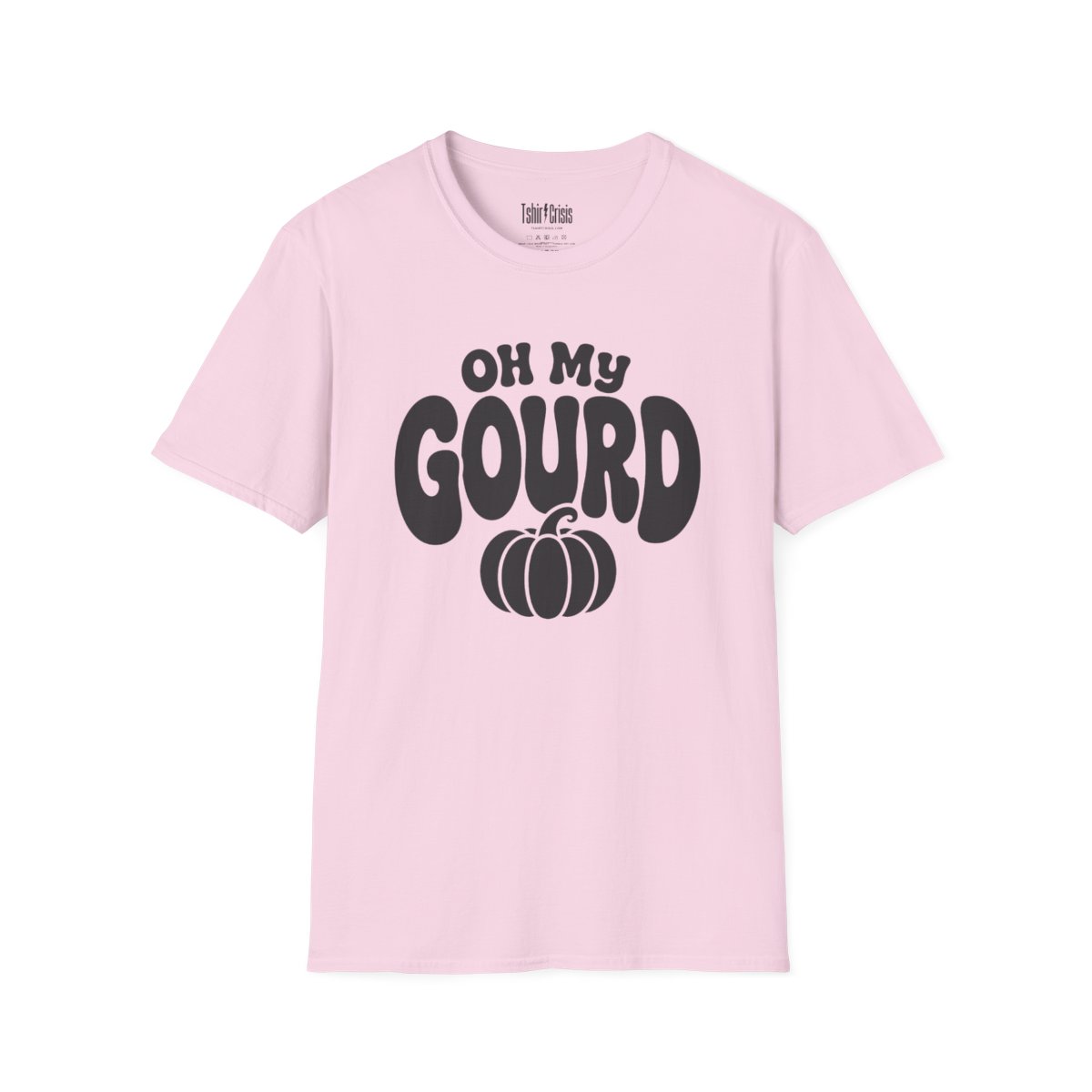 Oh My Gourd Halloween T-Shirt in Light Pink