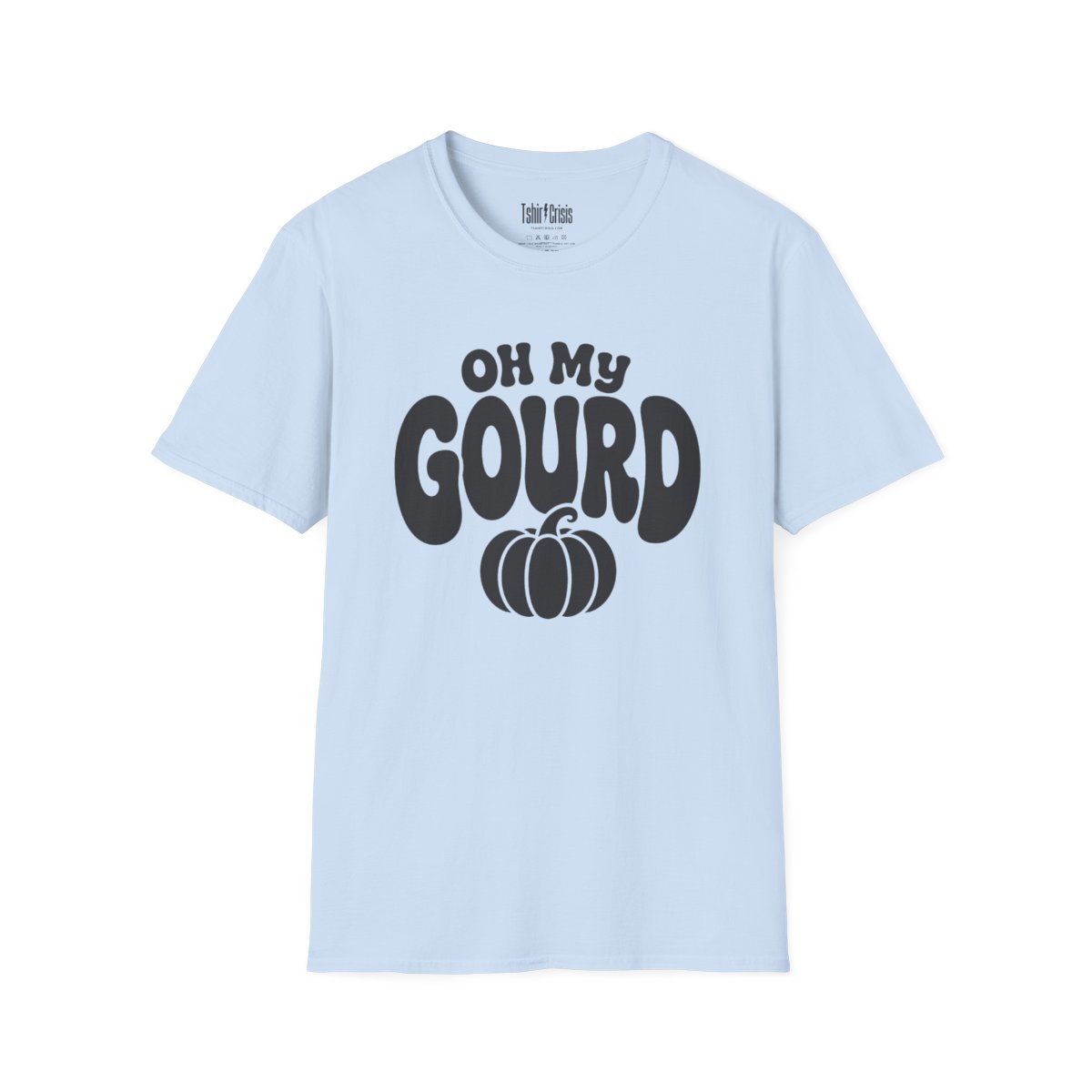Oh My Gourd Halloween T-Shirt in Light Blue