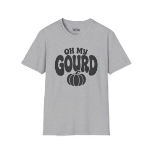 Oh My Gourd Halloween T-Shirt in Sport Grey