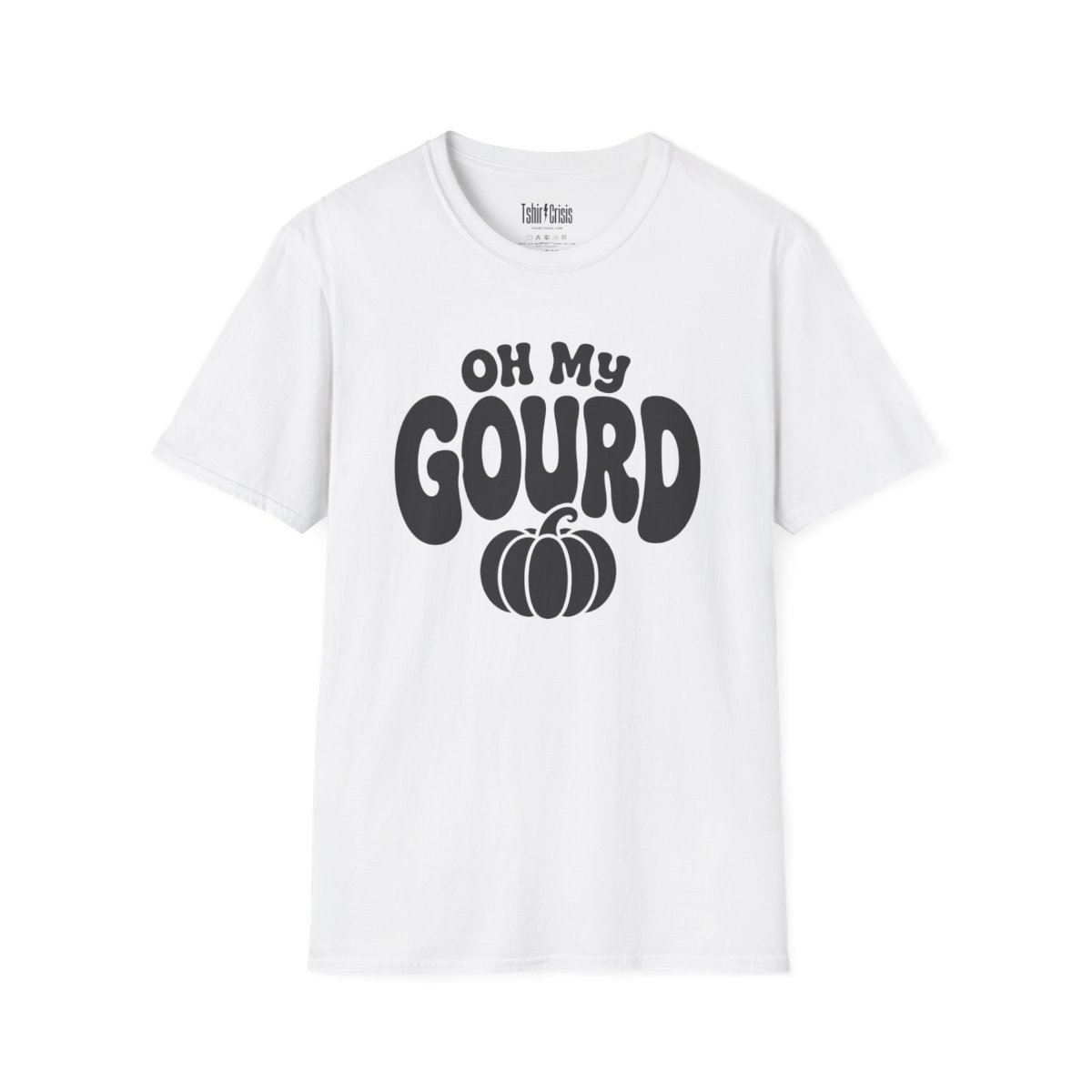 Oh My Gourd Halloween T-Shirt in White