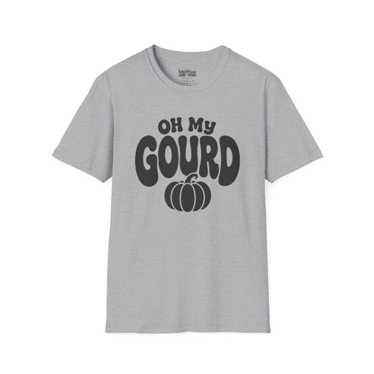 Oh My Gourd Halloween T-Shirt in Sport Grey