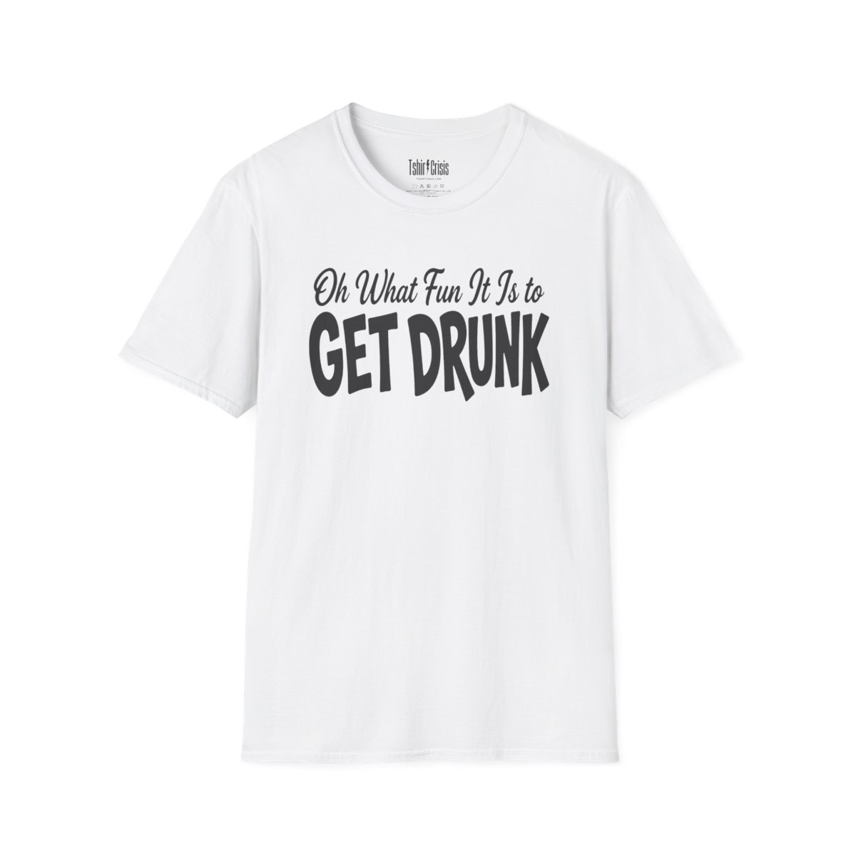 Oh What Fun It Is to Get Drunk Christmas T-Shirt in White