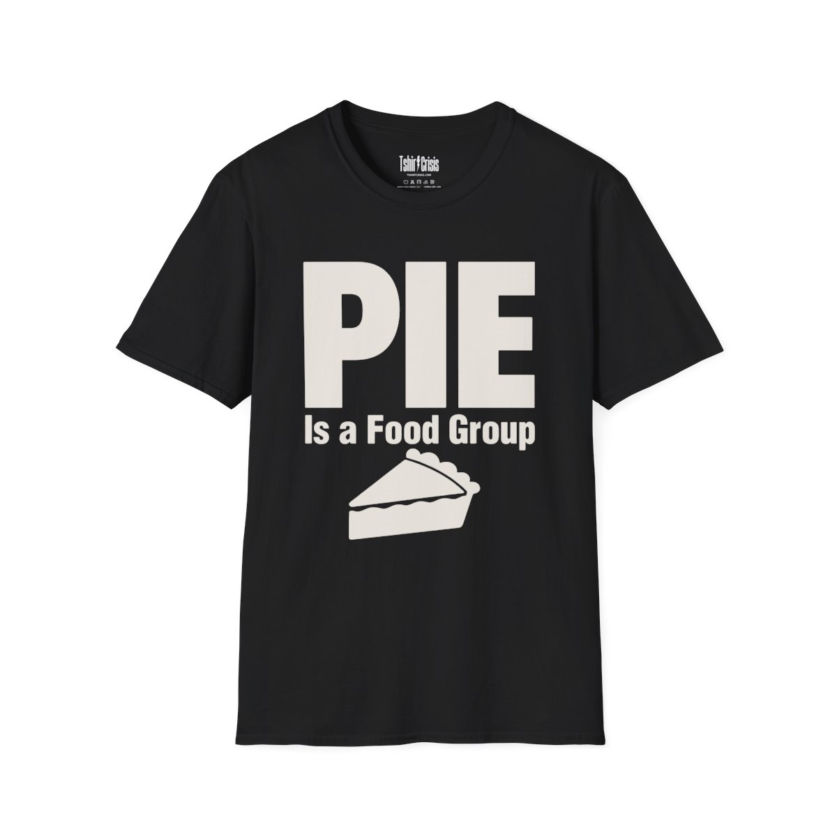 Pie Is a Food Group Thanksgiving T-Shirt in Black