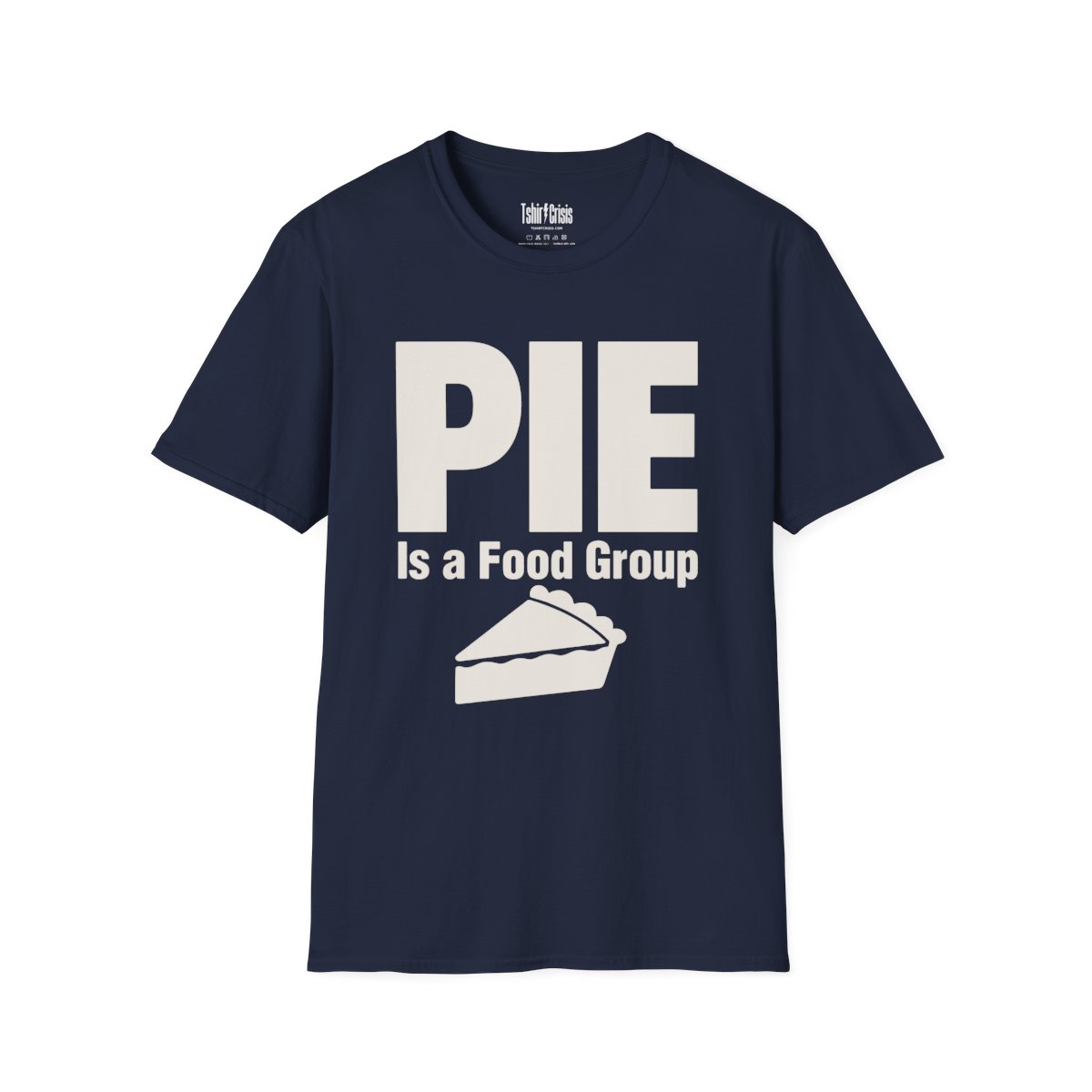 Pie Is a Food Group Thanksgiving T-Shirt in Navy