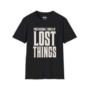 Professional Finder of Lost Things Mom T-Shirt in Black