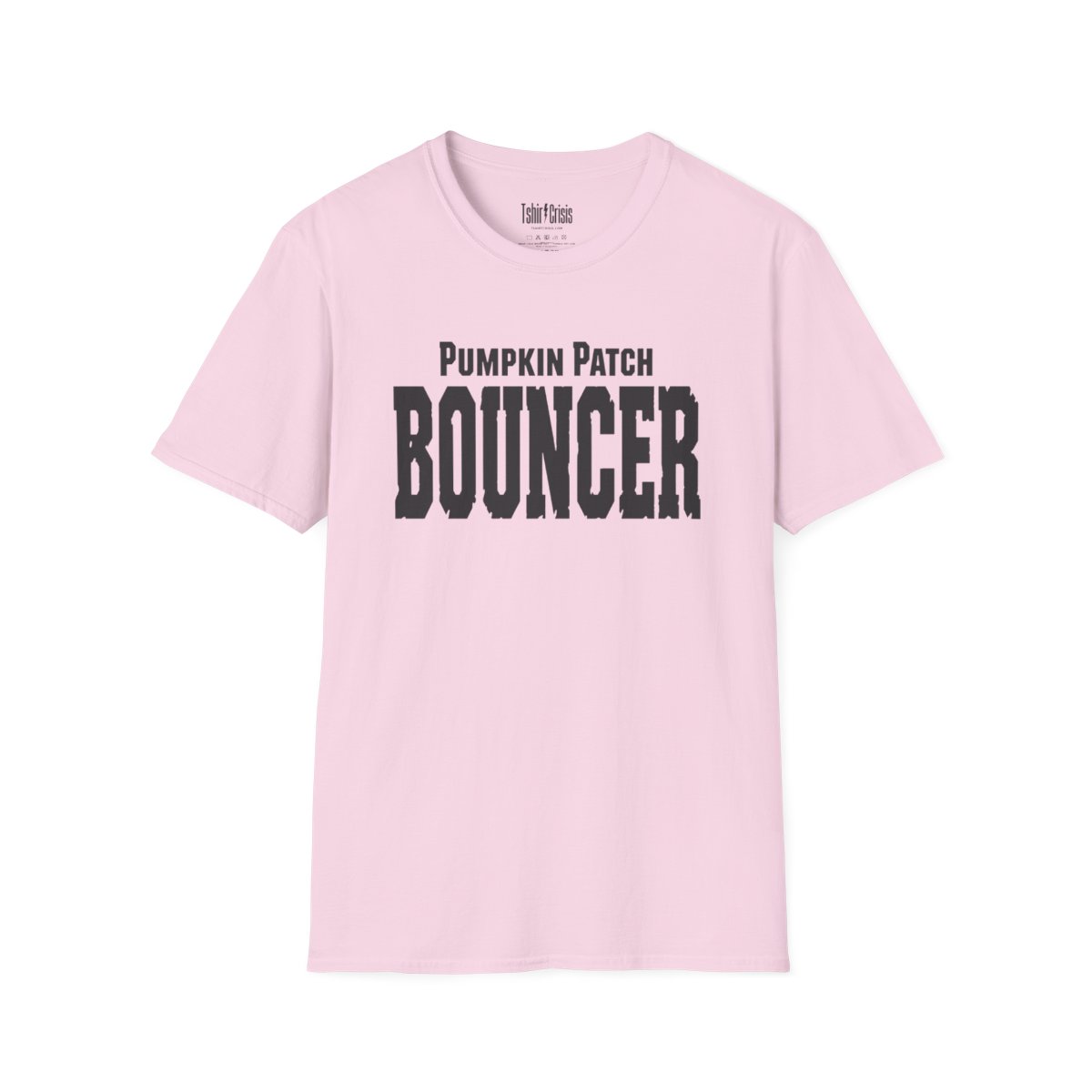 Pumpkin Patch Bouncer Halloween T-Shirt in Light Pink
