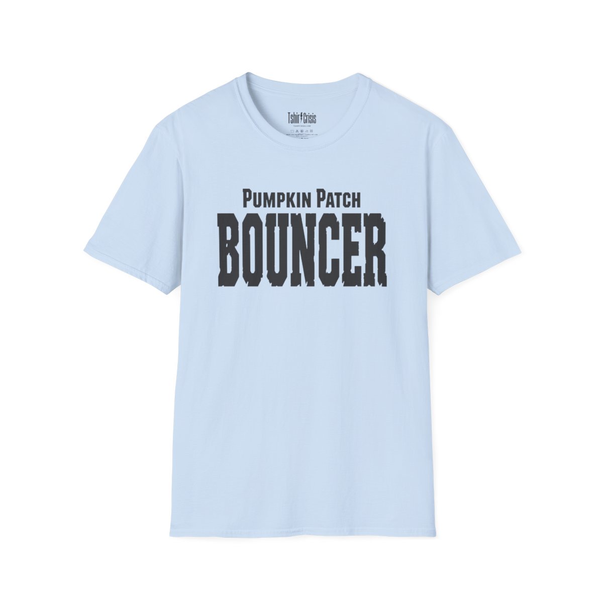 Pumpkin Patch Bouncer Halloween T-Shirt in Light Blue