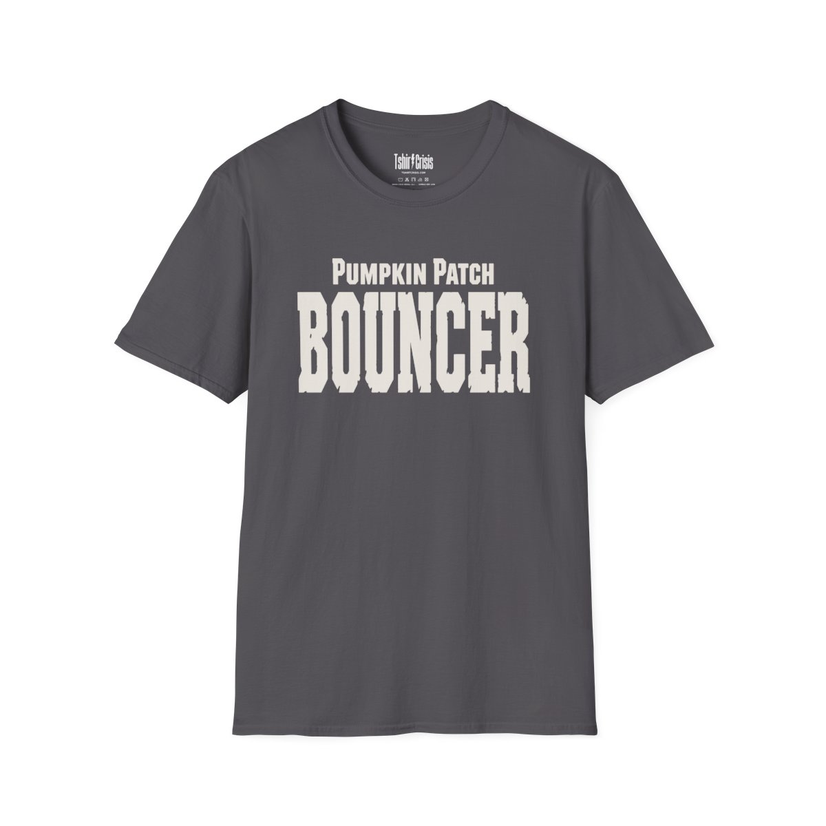 Pumpkin Patch Bouncer Halloween T-Shirt in Charcoal