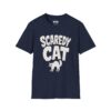 Scaredy Cat Halloween T-Shirt in Navy
