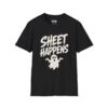 Sheet Happens Halloween T-Shirt in Black