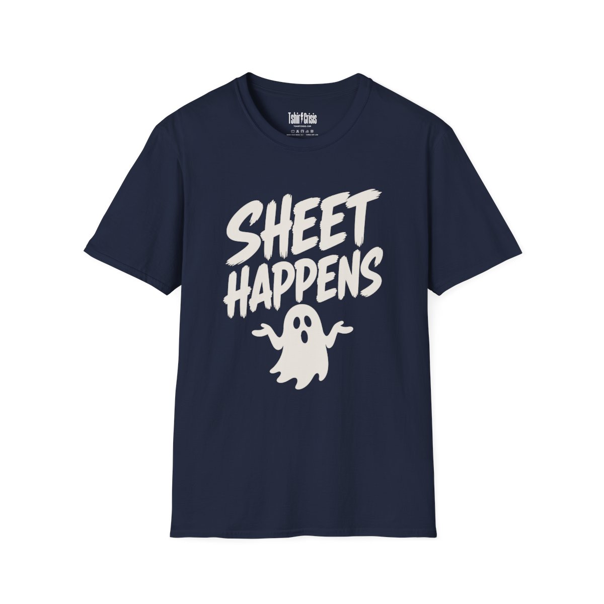 Sheet Happens Halloween T-Shirt in Navy