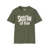 Skele-Ton of Fun Halloween T-Shirt in Military Green