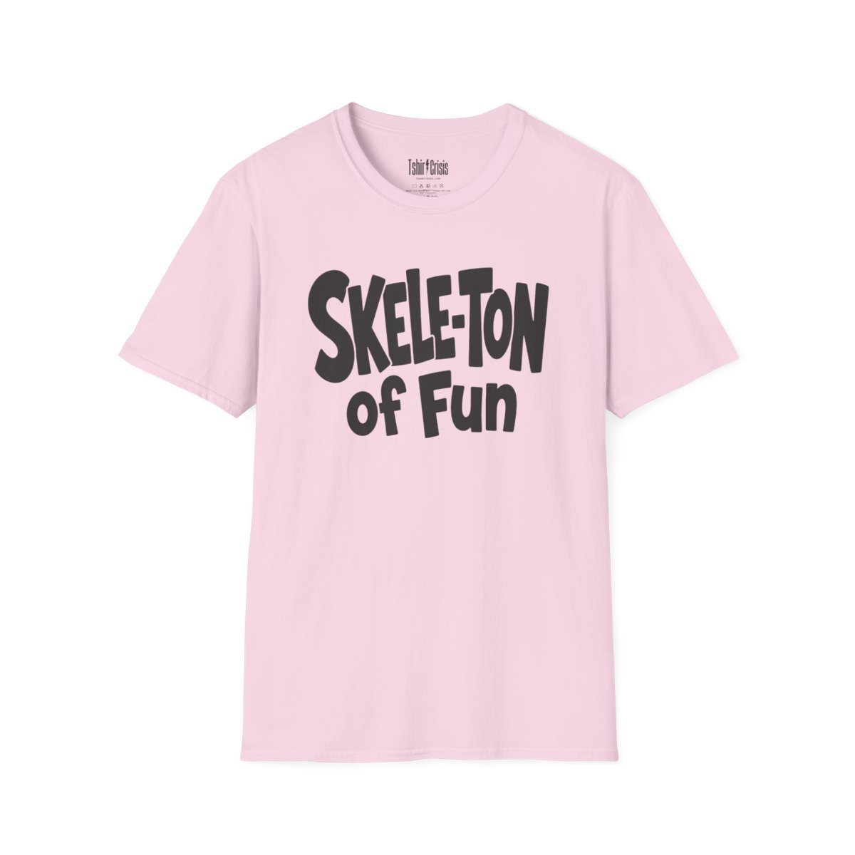 Skele-Ton of Fun Halloween T-Shirt in Light Pink