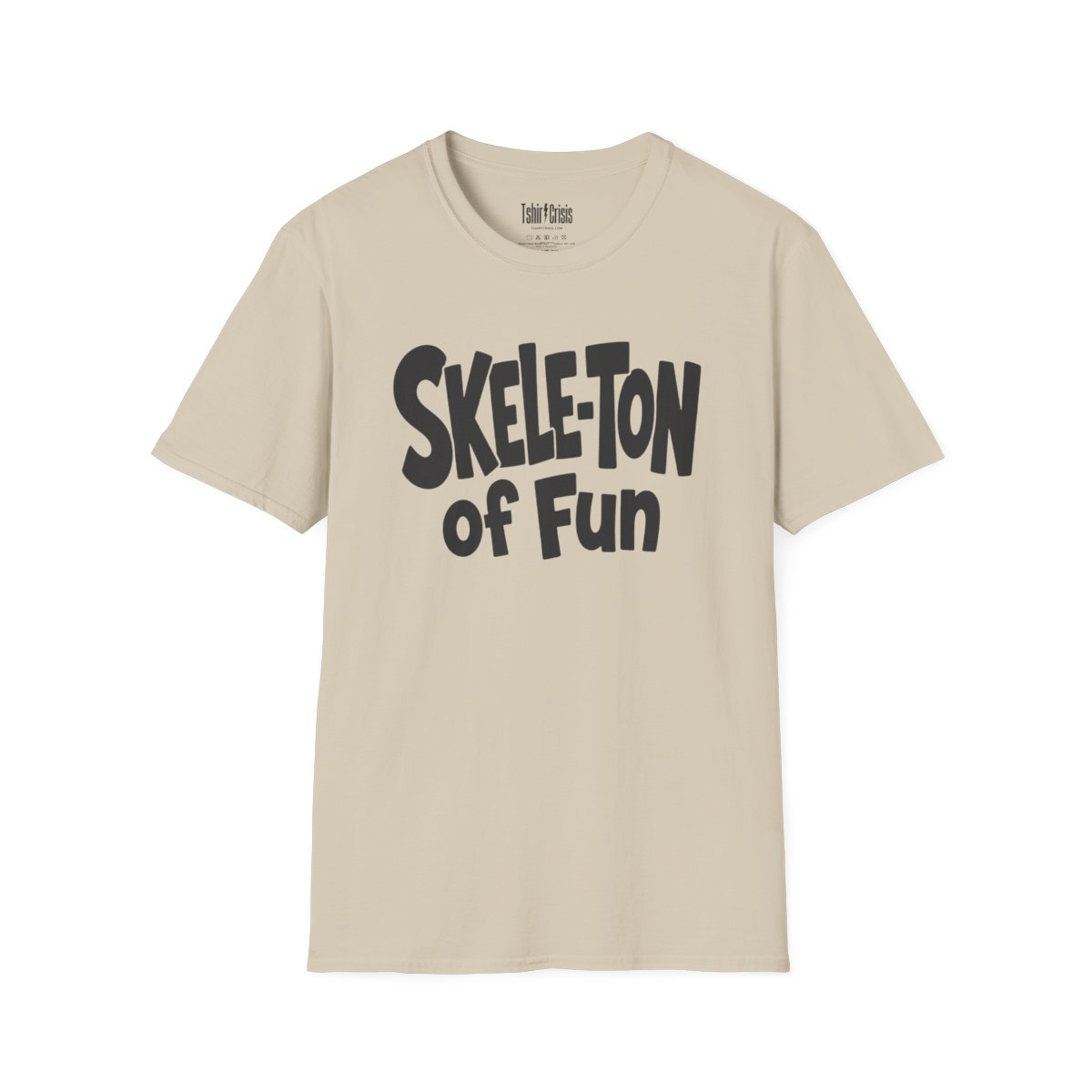 Skele-Ton of Fun Halloween T-Shirt in Sand