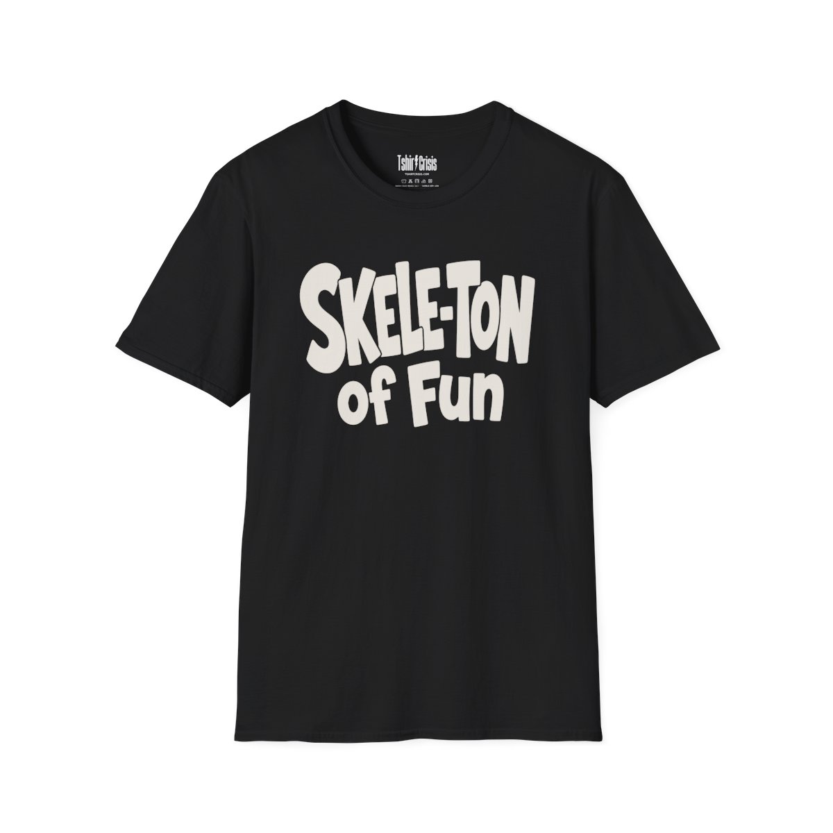 Skele-Ton of Fun Halloween T-Shirt in Black