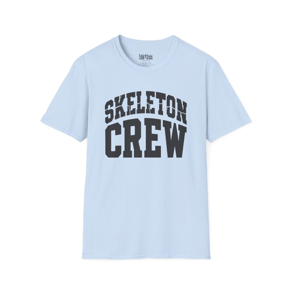 Skeleton Crew Halloween T-Shirt in Light Blue