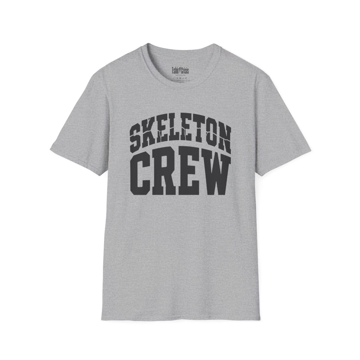 Skeleton Crew Halloween T-Shirt in Sport Grey