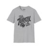 Talk Turkey to Me Thanksgiving T-Shirt in Sport Grey