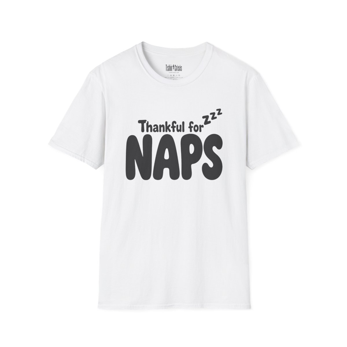 Thankful for Naps Thanksgiving T-Shirt in White