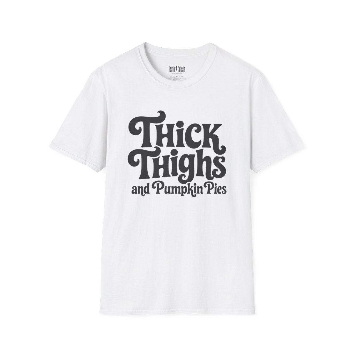 Thick Thighs and Pumpkin Pies Halloween T-Shirt in White