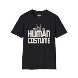 This Is My Human Costume Halloween T-Shirt in Black