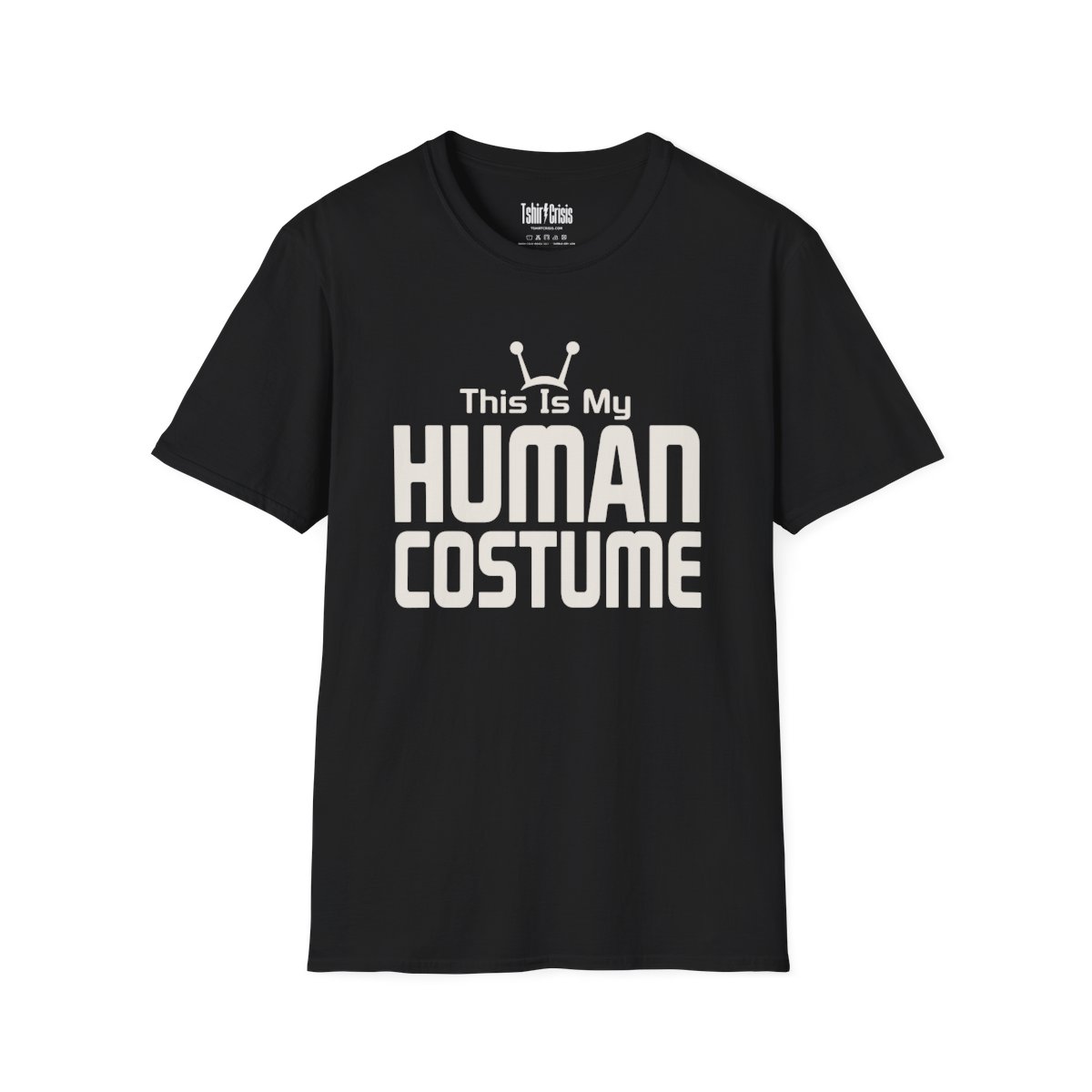 This Is My Human Costume Halloween T-Shirt in Black