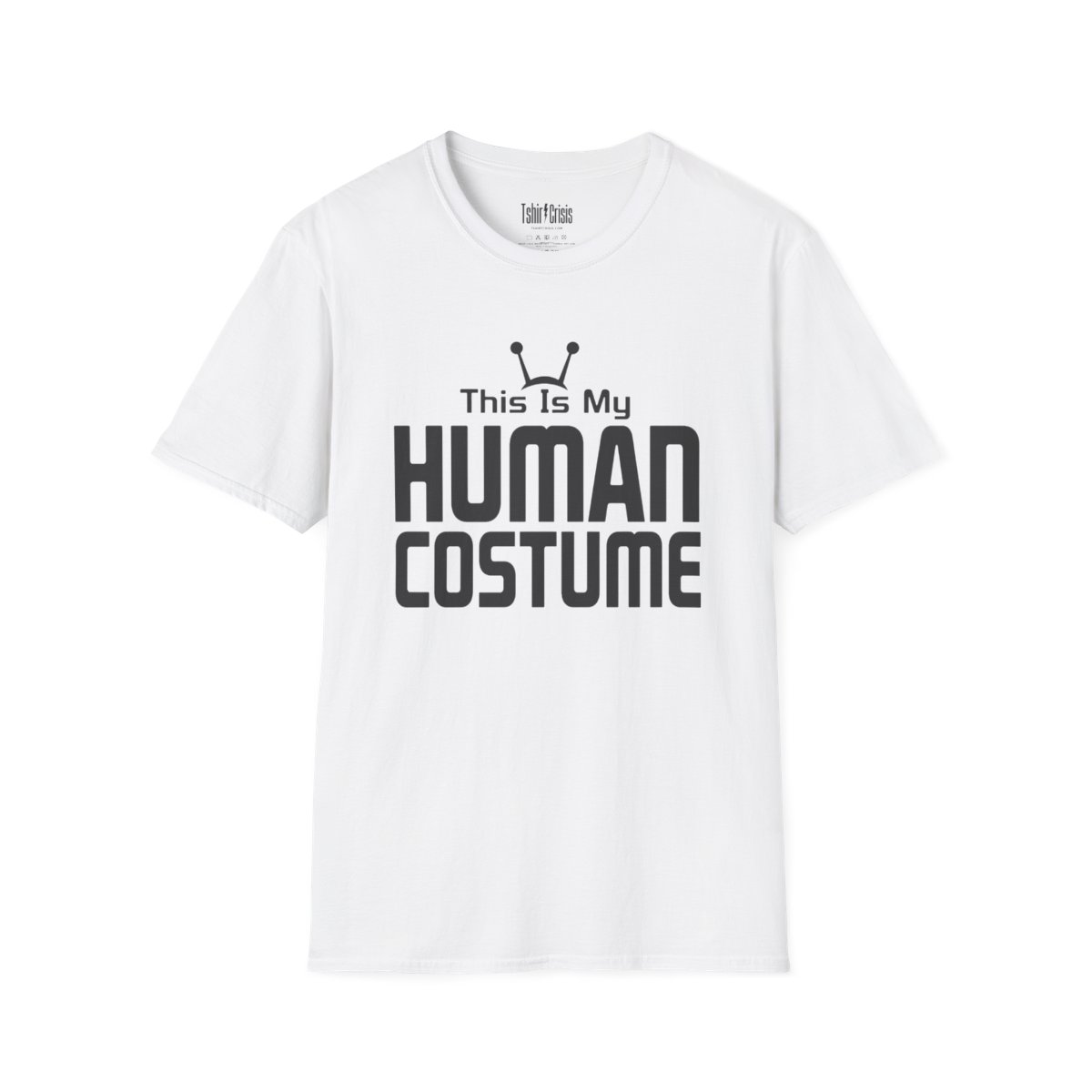 This Is My Human Costume Halloween T-Shirt in White