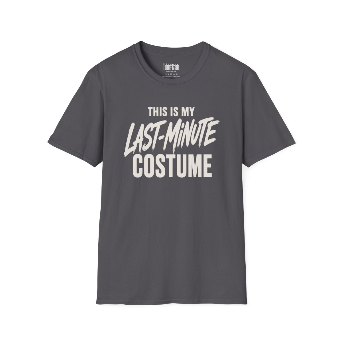 This Is My Last-Minute Costume Halloween T-Shirt in Charcoal