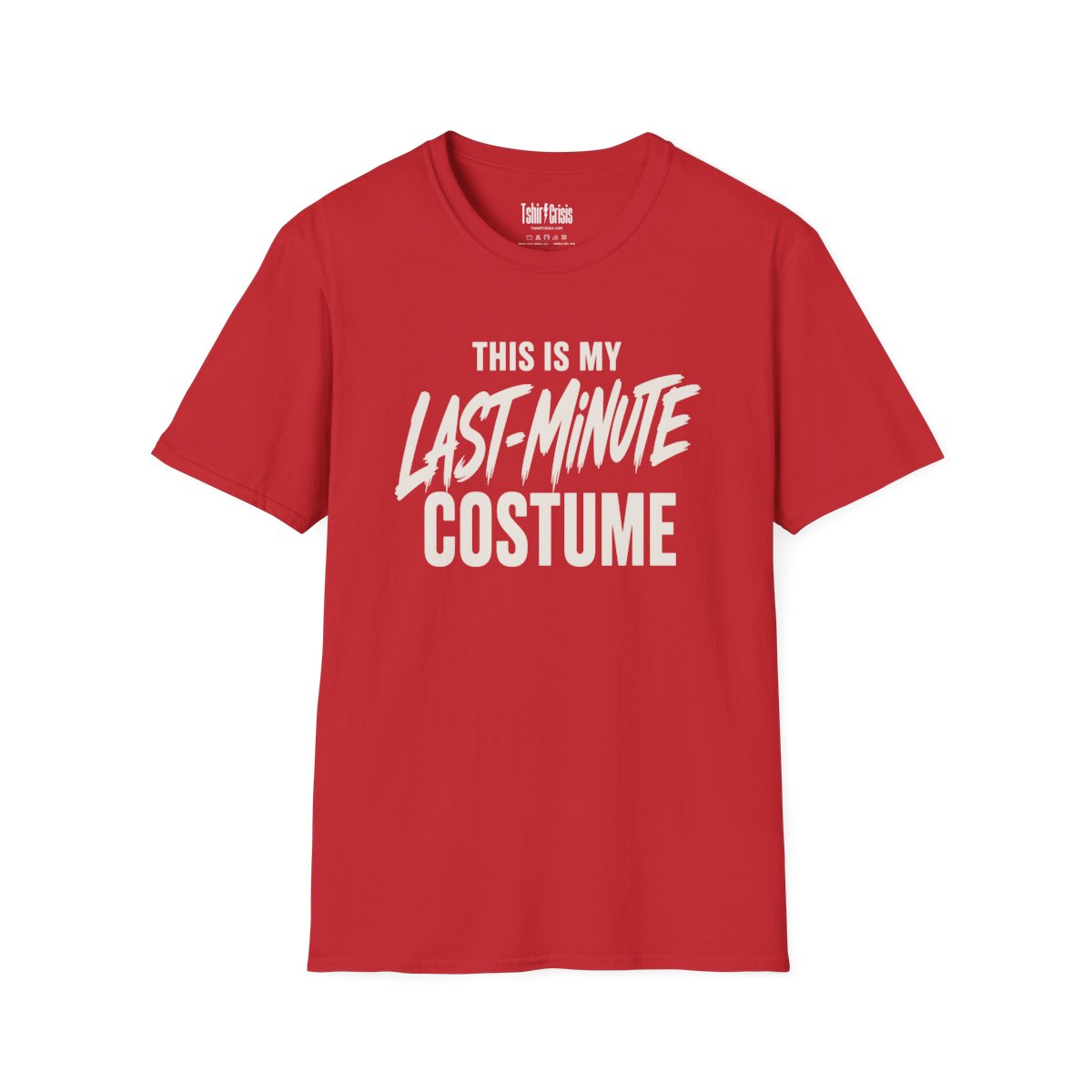 This Is My Last-Minute Costume Halloween T-Shirt in Red