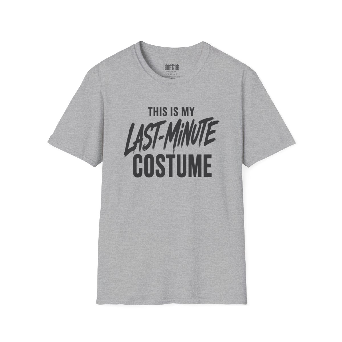 This Is My Last-Minute Costume Halloween T-Shirt in Sport Grey