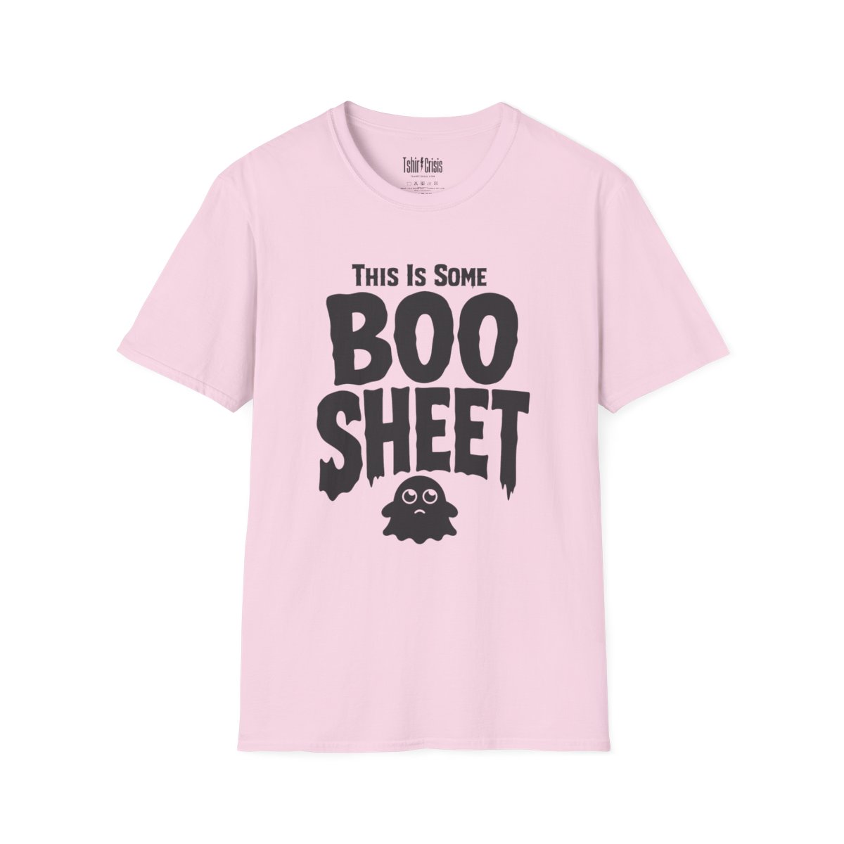 This Is Some Boo Sheet Halloween T-Shirt in Light Pink
