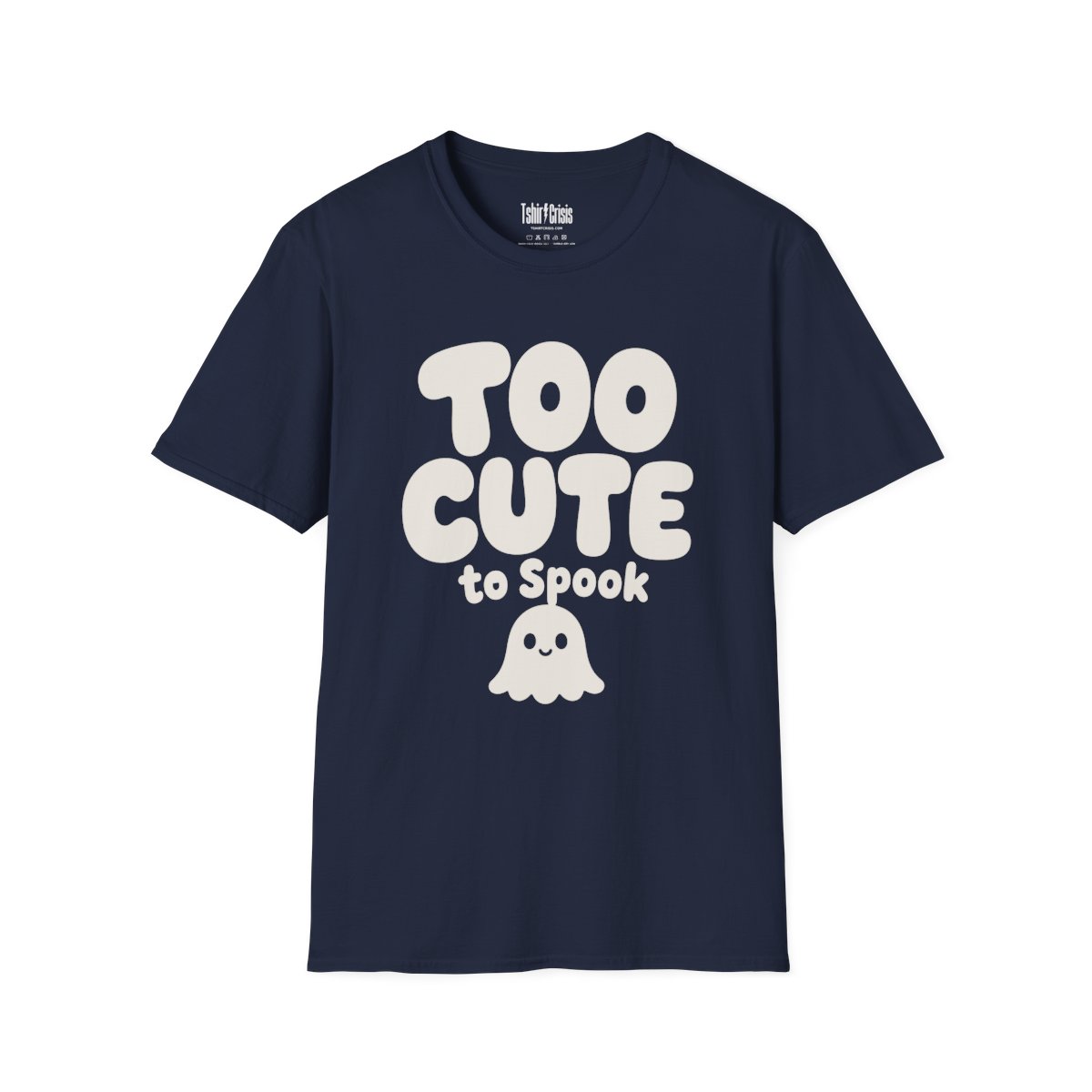 Too Cute to Spook Halloween T-Shirt in Navy
