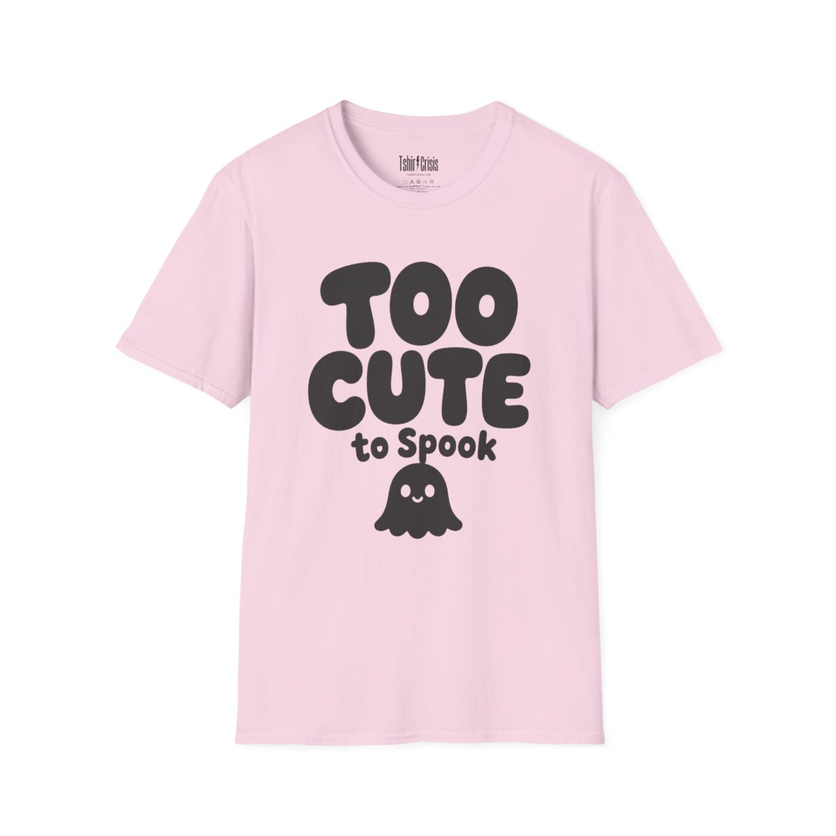 Too Cute to Spook Halloween T-Shirt in Light Pink