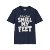 Trick or Treat, Smell My Feet Halloween T-Shirt in Navy