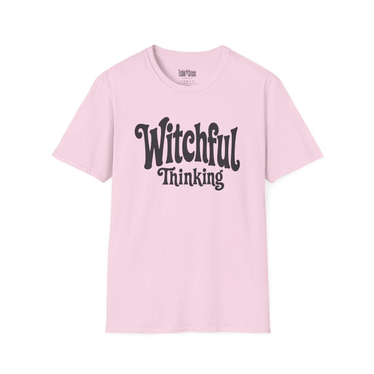 Witchful Thinking Halloween T-Shirt in Light Pink