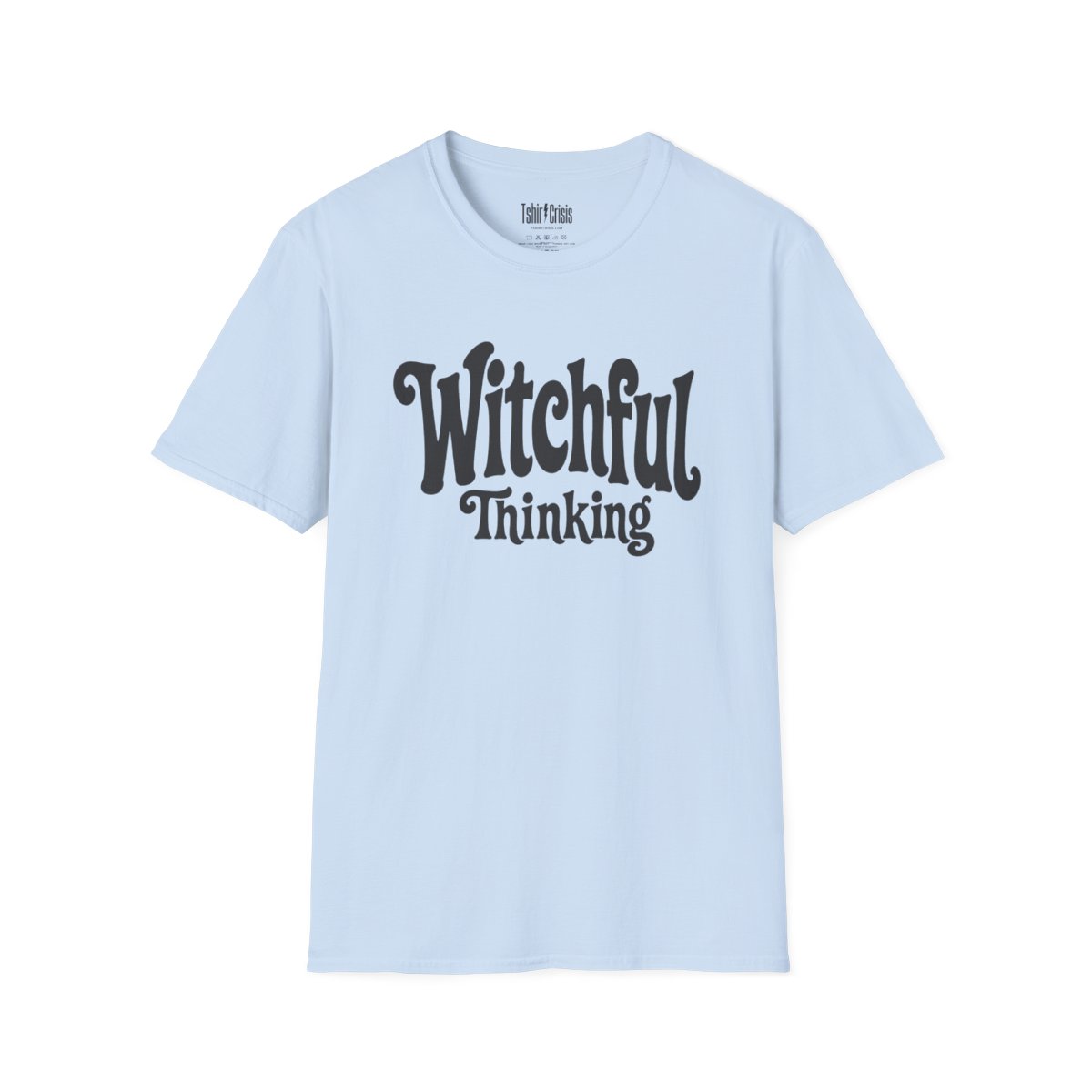 Witchful Thinking Halloween T-Shirt in Light Blue