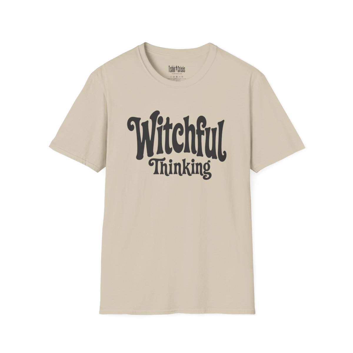 Witchful Thinking Halloween T-Shirt in Sand