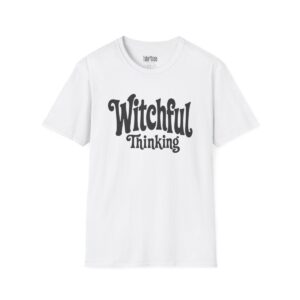 Witchful Thinking Halloween T-Shirt in White